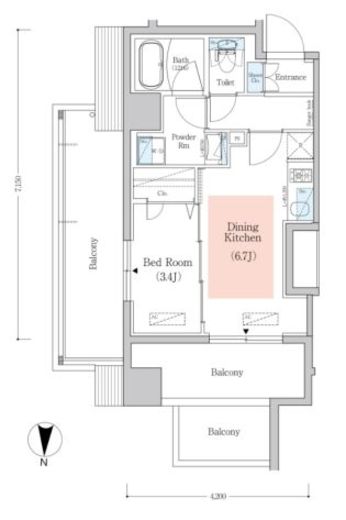 アーバネックス南品川2 606 間取り図