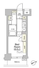 テラス大崎 206 間取り図