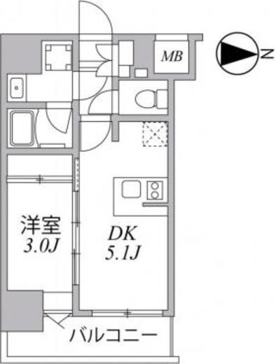 シーフォルム住吉 2階 間取り図