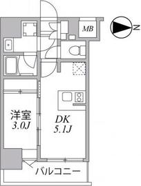 シーフォルム住吉 6階 間取り図