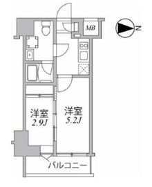 シーフォルム住吉 2階 間取り図