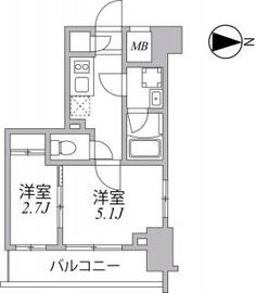 シーフォルム住吉 3階 間取り図