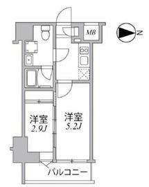 シーフォルム住吉 6階 間取り図