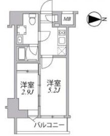 シーフォルム住吉 7階 間取り図