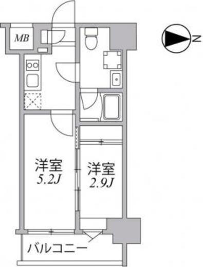 シーフォルム住吉 3階 間取り図