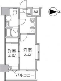 シーフォルム住吉 7階 間取り図