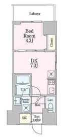 リビオメゾン南砂町 418 間取り図