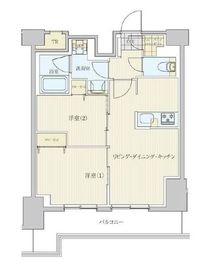 リビオメゾン南砂町 1407 間取り図