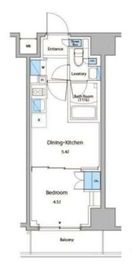 ルフォンプログレ門前仲町マークス 803 間取り図