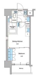 ルフォンプログレ門前仲町マークス 1104 間取り図