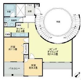 エクセラージュ神宮前 2階 間取り図