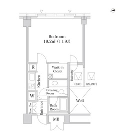 ザ・パークハウス麻布外苑西通り 2306 間取り図