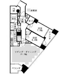 品川Vタワー タワー棟 29階 間取り図