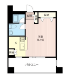 レジデンスシャルマン月島 915 間取り図