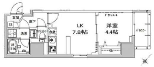 S-RESIDENCE神田avance (エスレジデンス神田アバンス) 903 間取り図