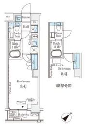 エトワール駒沢大学 208 間取り図