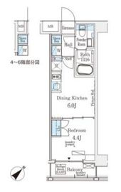 エトワール駒沢大学 304 間取り図