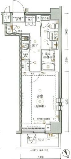 パティーナウィリア武蔵小杉 2階 間取り図