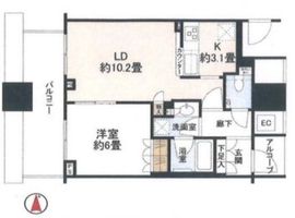 エクラスタワー武蔵小杉 23階 間取り図