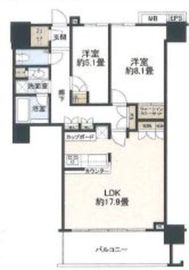 THE KOSUGI TOWER 32階 間取り図