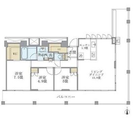 ブリリアイスト中野セントラルパーク 402 間取り図