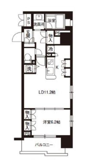 レジディア御茶ノ水 1405 間取り図