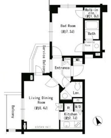 パークアクシス学芸大学 411 間取り図