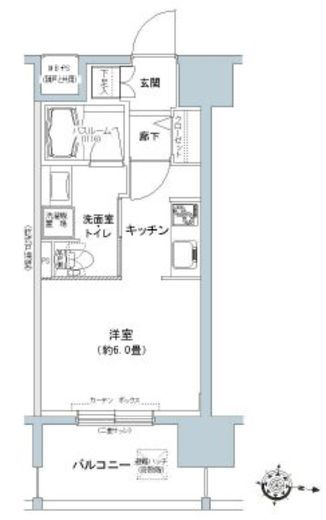 パークキューブ板橋本町 1009 間取り図