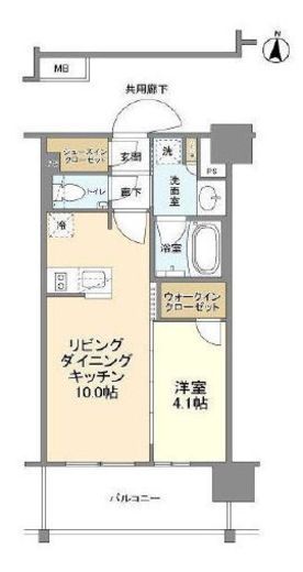 JP noie 阿佐ヶ谷 (ジェーピーノイエ阿佐ヶ谷) 403 間取り図
