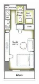 アーバンフラッツ池袋プレミアム 1902 間取り図