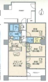 ブリリア大井町ラヴィアンタワー 20階 間取り図