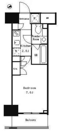 パークキューブ武蔵小杉 605 間取り図