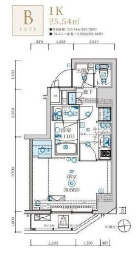 MAXIV浅草 (マキシヴ浅草) 901 間取り図