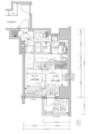 リビオレゾン入船 8階 間取り図