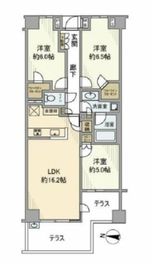 クラッシィハウス白金 1階 間取り図