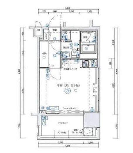 デュアレス麹町 7階 間取り図