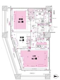 コンシェリア西新宿タワーズウエスト 40階 間取り図