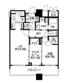 パークシティ武蔵小杉ザ・グランドウイングタワー 34階 間取り図