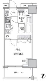 パークハビオ渋谷本町レジデンス 507 間取り図