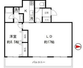 ファーストヒルズ飯田橋 14階 間取り図