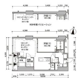 東雲キャナルコートCODAN 12-908 間取り図