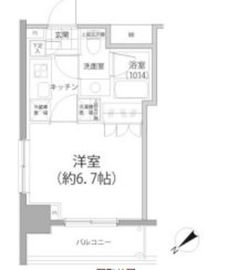 パークハビオ東向島 205 間取り図