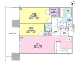 二子玉川ライズタワー 15階 間取り図