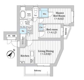 パークトトロス 201 間取り図