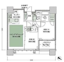 グランドミレーニア タワー＆スイート 25階 間取り図