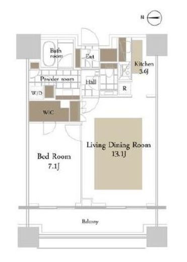 コンシェリア西新宿タワーズウエスト 23階 間取り図