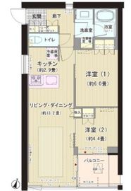 ガーデニエール砧ウエスト 454 間取り図