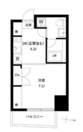 リテラス押上 702 間取り図