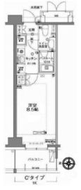 MFPRコート木場公園 1207 間取り図