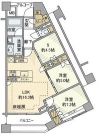 パークハウス東中野リヴゴーシュ 9階 間取り図